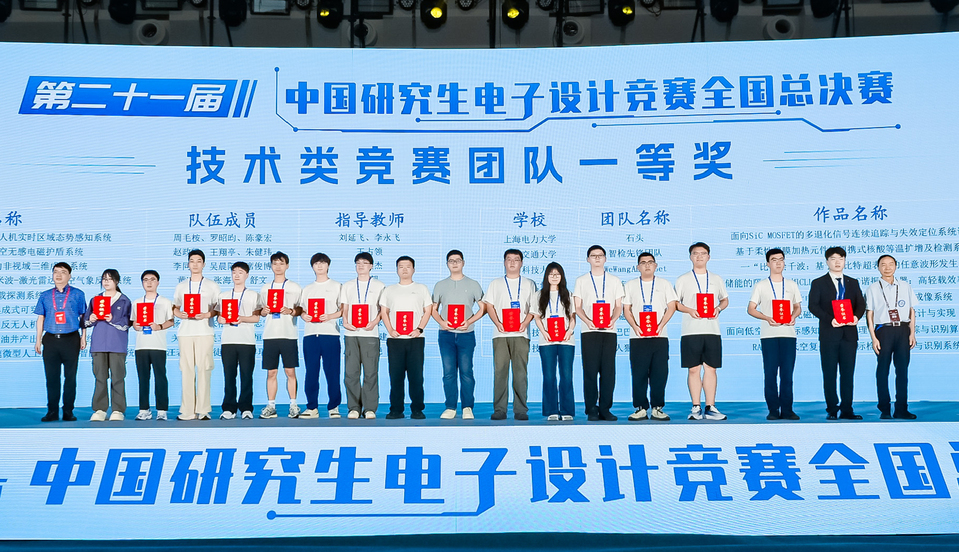 我校学子在第二十一届中国研究生电子设计竞赛全国总决赛中取得佳绩